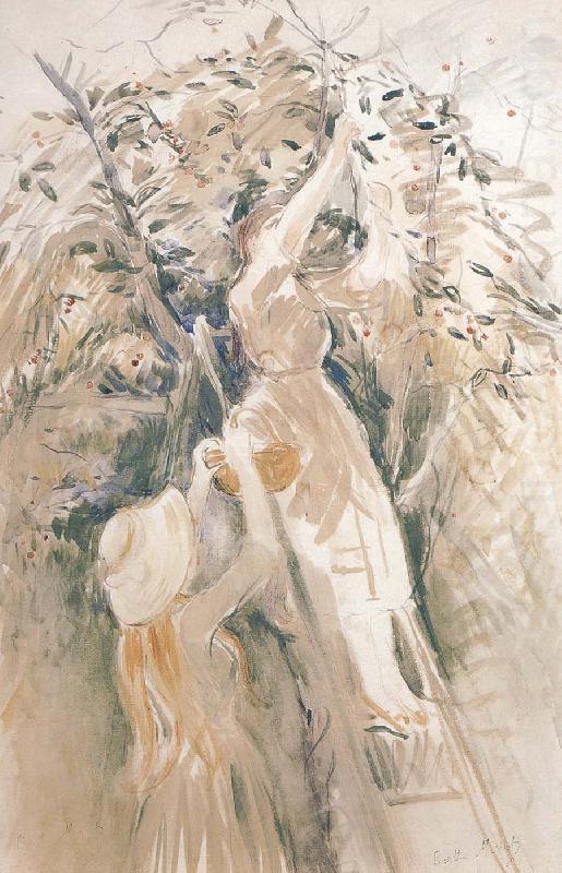 Study of Peach tree, Berthe Morisot